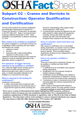 Operator Qualification & Certification